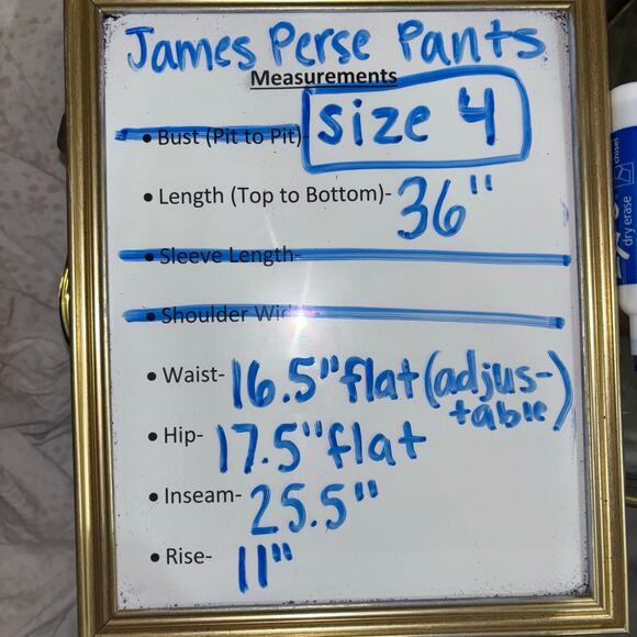 James Perse Mixed Media Corduroy Pants – Brown – Size 4 (XL) - Picture 15 of 15